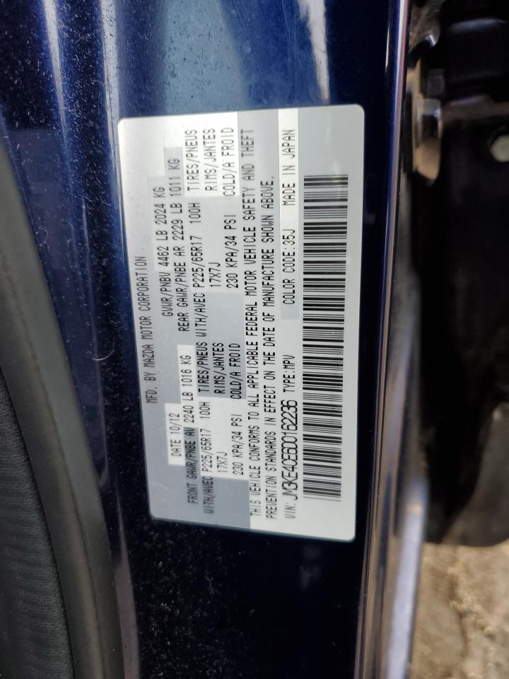 2013 Mazda CX-5 VIN JM3KE4CE6D0162236 Copart auction photo, rear end damage thumbnail 12