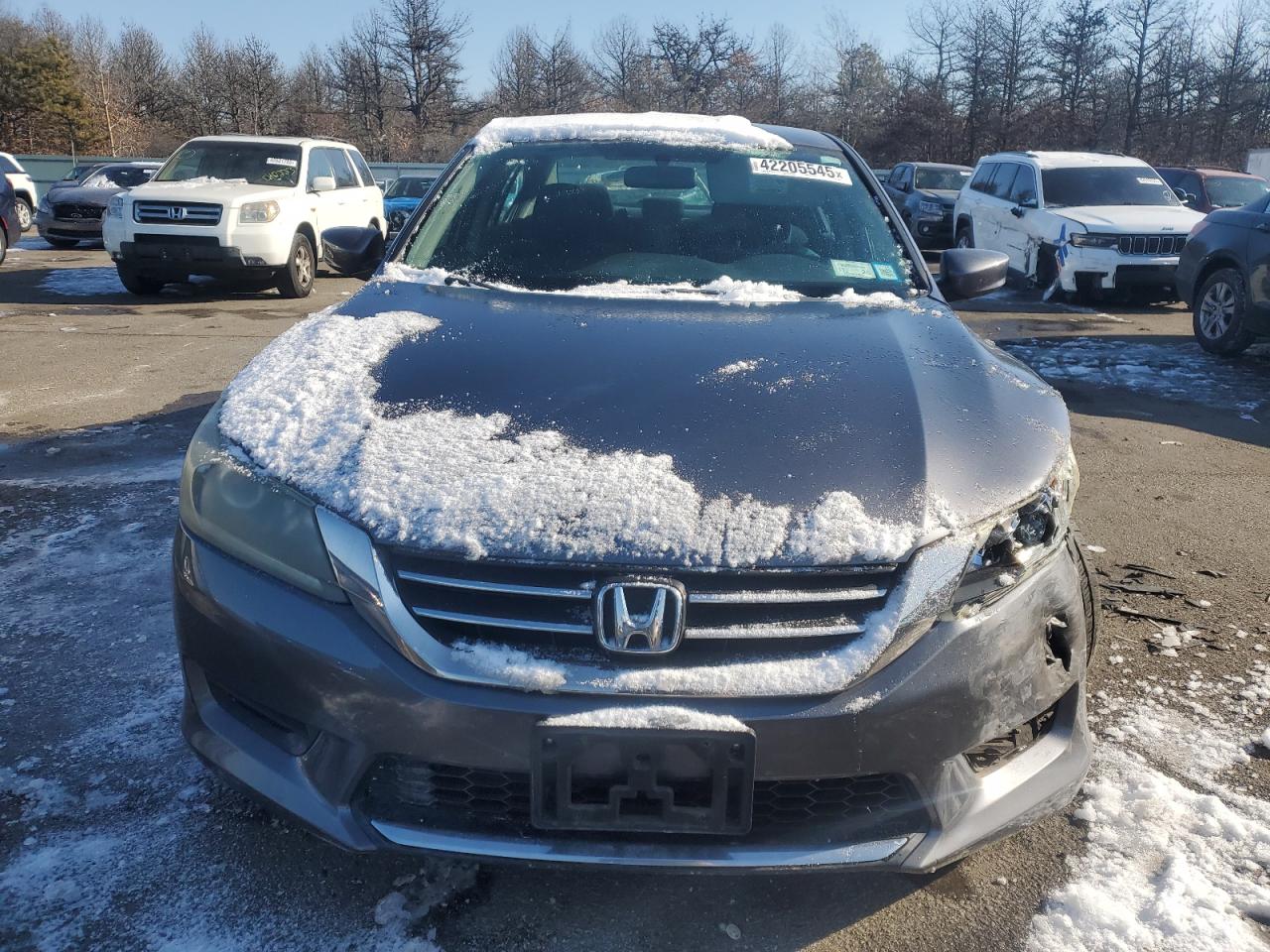 2013 Honda Accord VIN 1HGCR2F38DA040635 Copart auction photo, front end / minor dent/scratches damage thumbnail 5