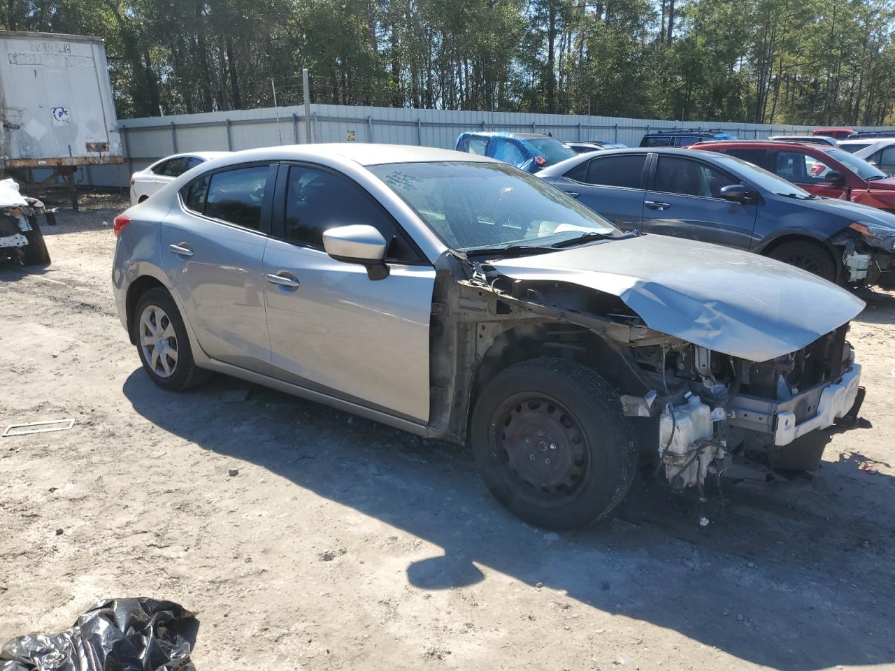 2014 Mazda 3 VIN JM1BM1U71E1141218 Copart auction photo, front end damage thumbnail 4