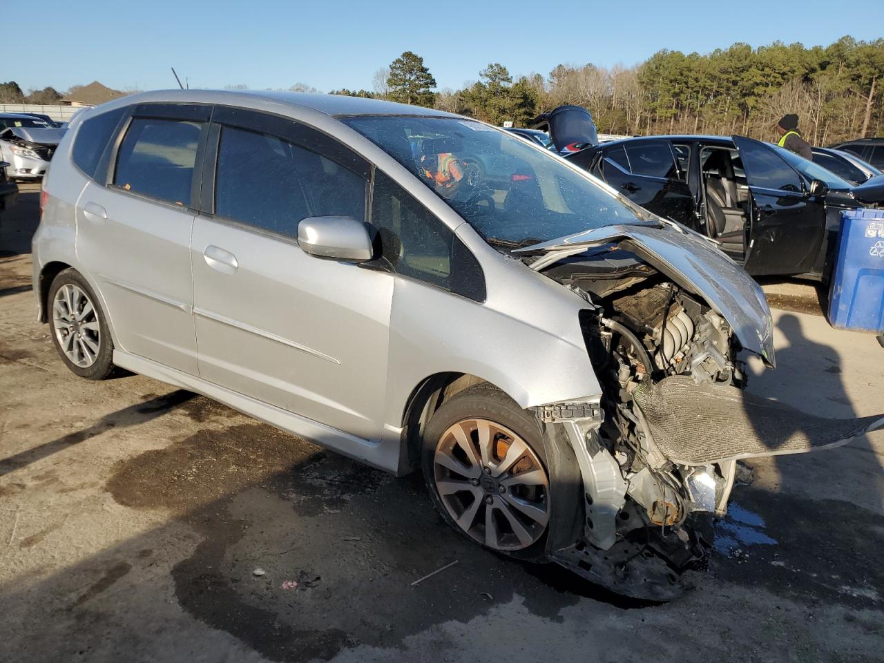 2012 Honda Fit VIN JHMGE8H60CC014294 Copart auction photo, front end damage thumbnail 4