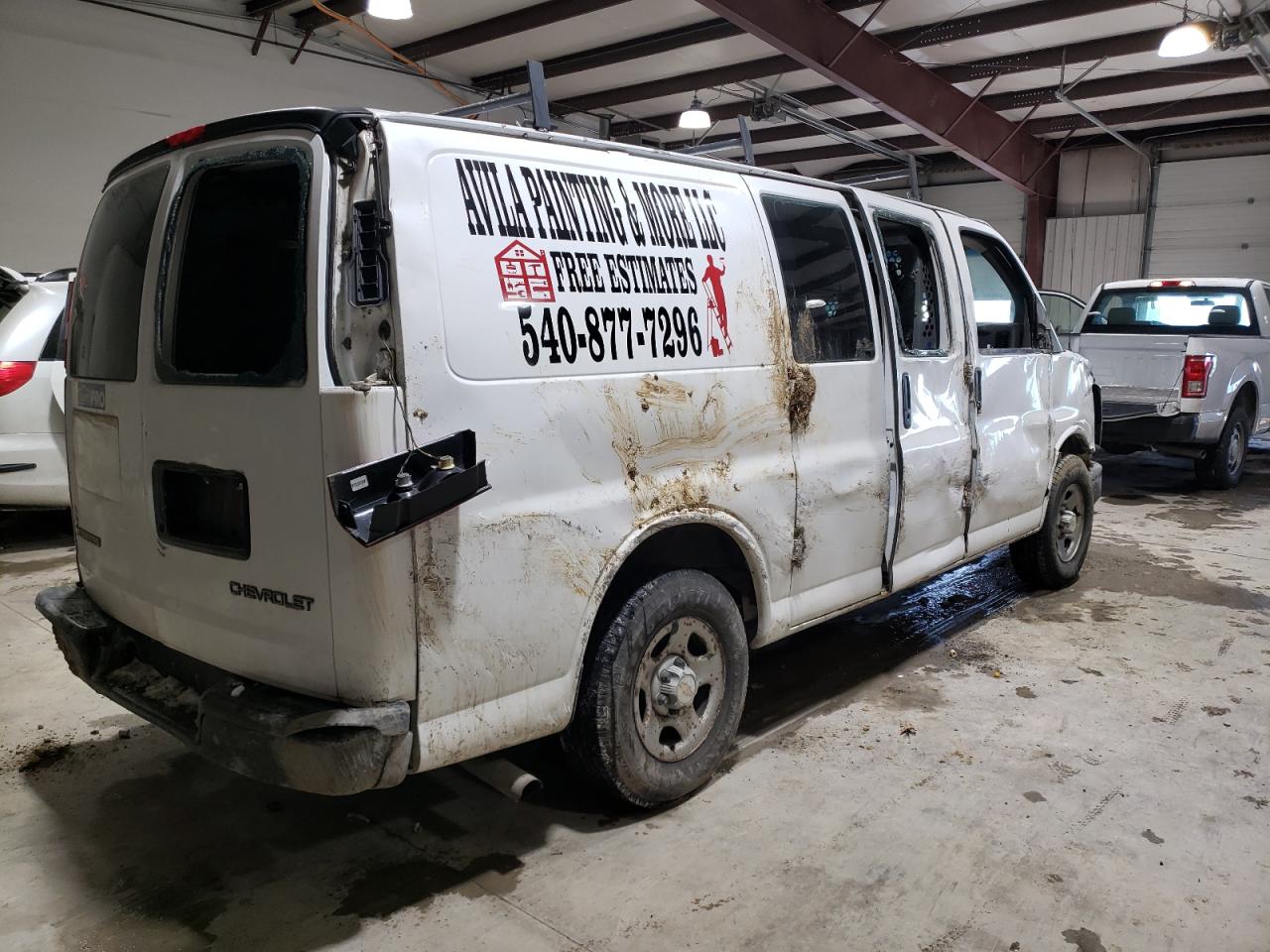 2003 Chevrolet Express VIN 1GCFG25T831149064 Copart auction photo, all over damage thumbnail 3