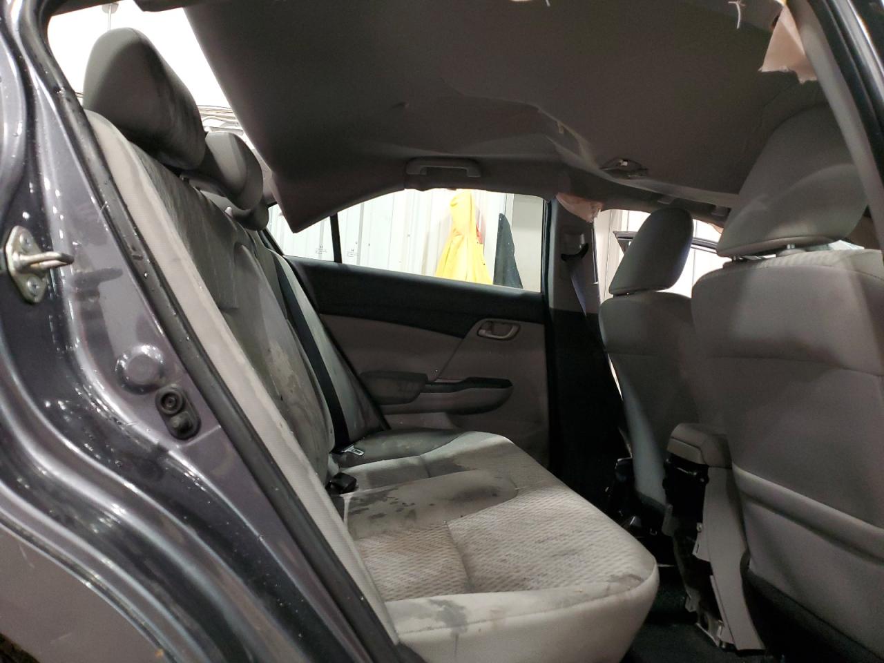 2014 Honda Civic VIN 2HGFB2F51EH557491 Copart auction photo, rollover damage thumbnail 10
