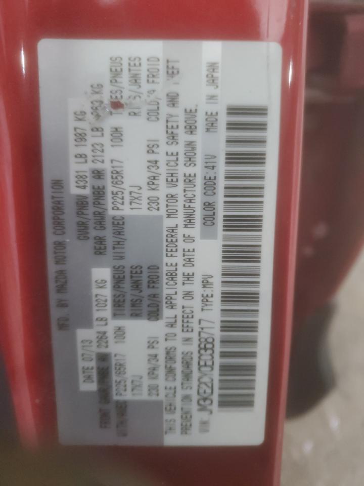 2014 Mazda CX-5 VIN JM3KE2CY0E0368717 Copart auction photo, mechanical damage thumbnail 13