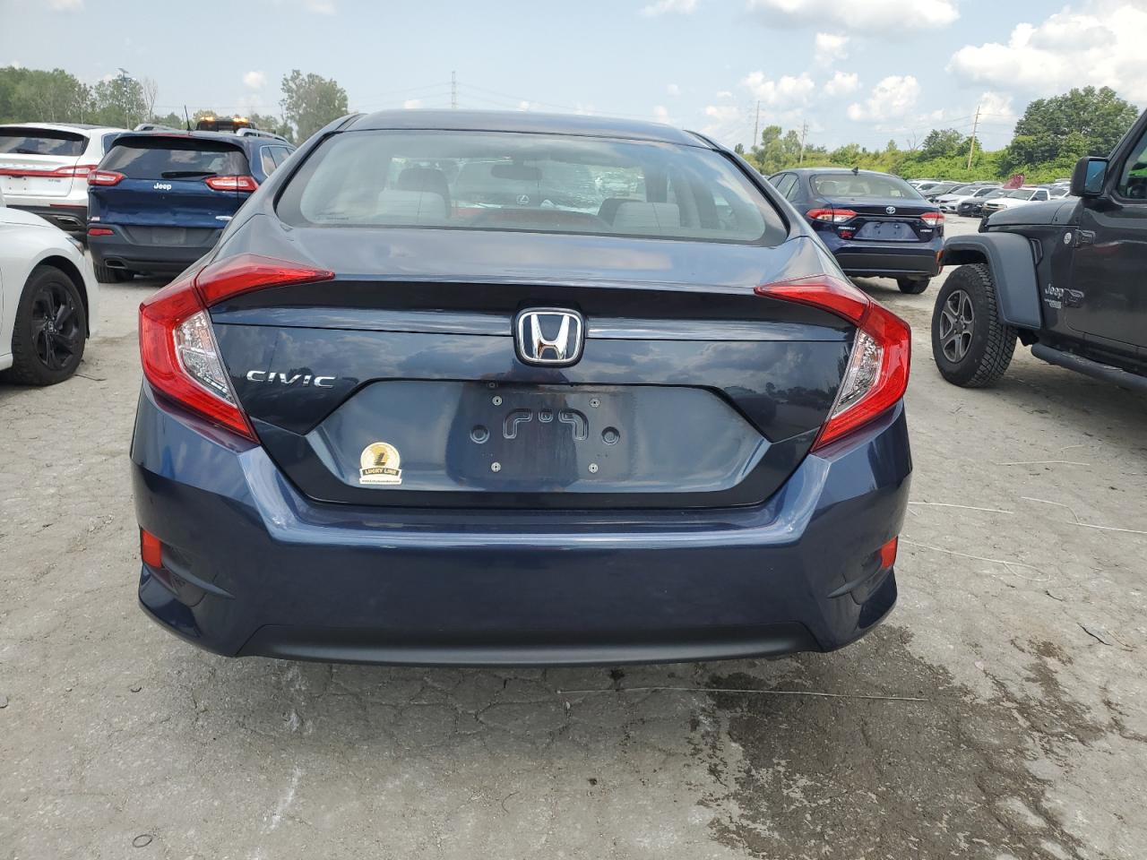 2018 Honda Civic VIN 2HGFC2F51JH586366 Copart auction photo, hail / front end damage thumbnail 6