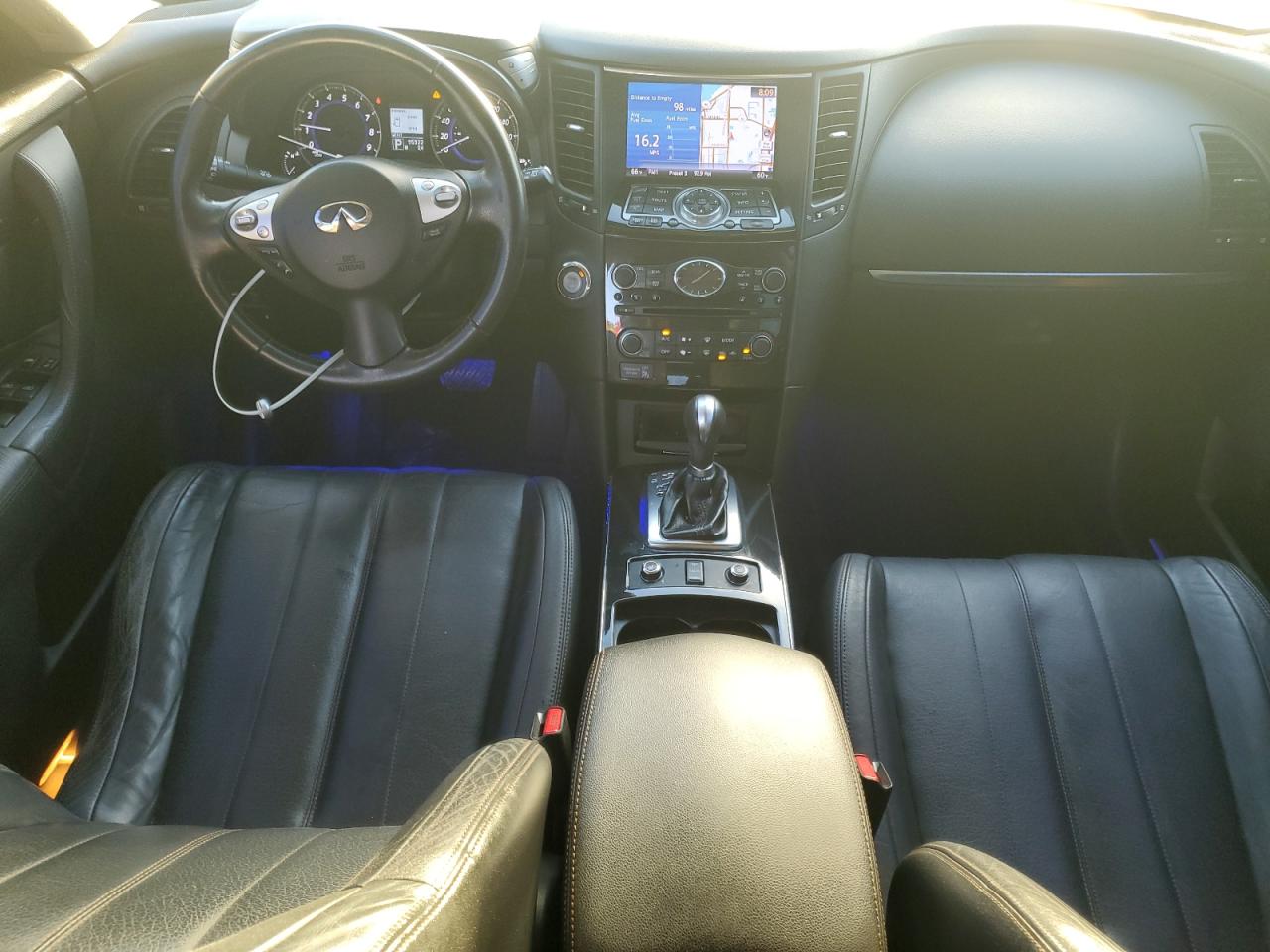 2013 Infiniti FX VIN JN8CS1MU2DM140578 Copart auction photo, water/flood damage thumbnail 8