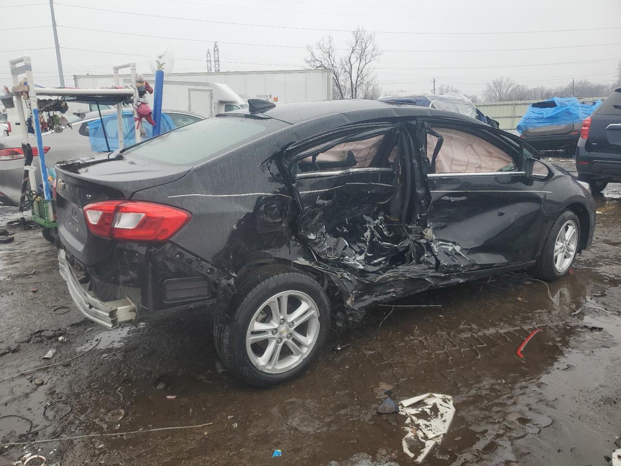 2018 Chevrolet Cruze VIN 1G1BE5SM4J7178521 Copart auction photo, side / rear end damage thumbnail 3