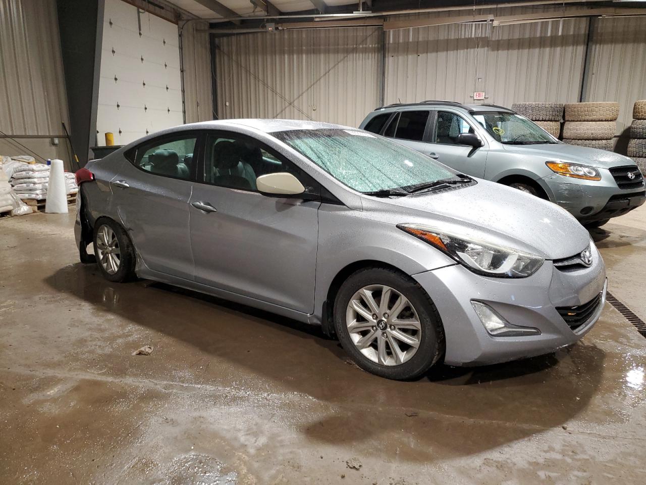 2015 Hyundai Elantra VIN 5NPDH4AE6FH581768 Copart auction photo, side / front end damage thumbnail 4