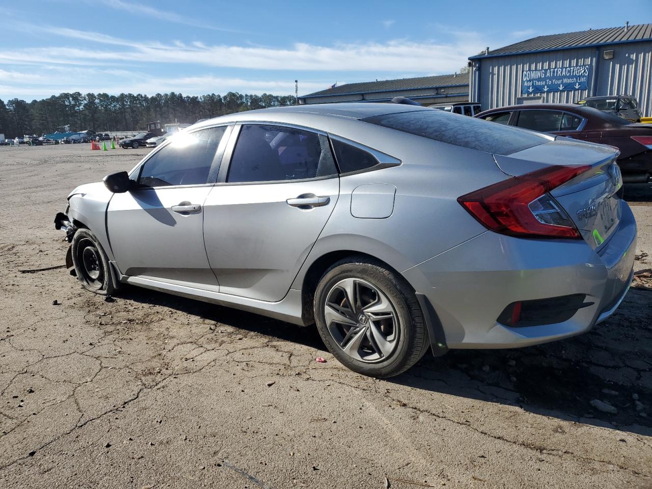2020 Honda Civic VIN 19XFC2F67LE017270 Copart auction photo, front end / side damage thumbnail 2