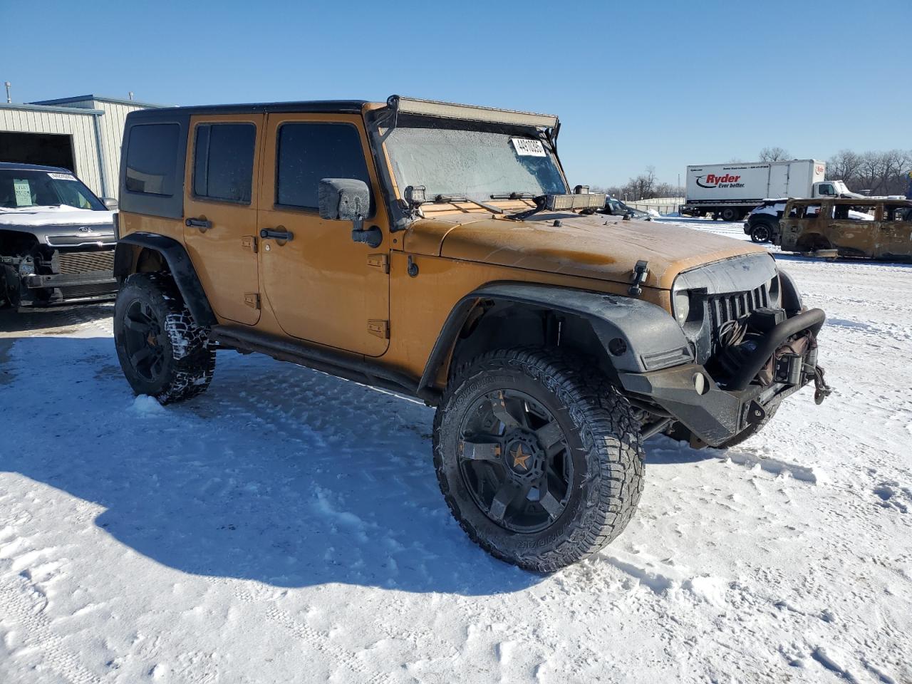 2014 Jeep Wrangler VIN 1C4BJWDG5EL269679 Copart auction photo, all over / mechanical damage thumbnail 4