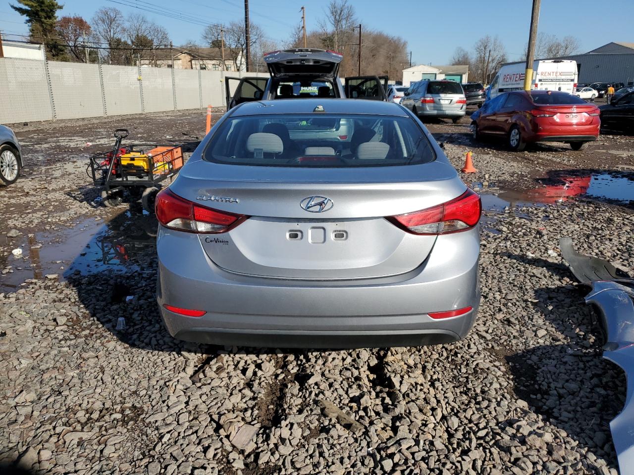 2016 Hyundai Elantra VIN 5NPDH4AE7GH693836 Copart auction photo, front end damage thumbnail 6