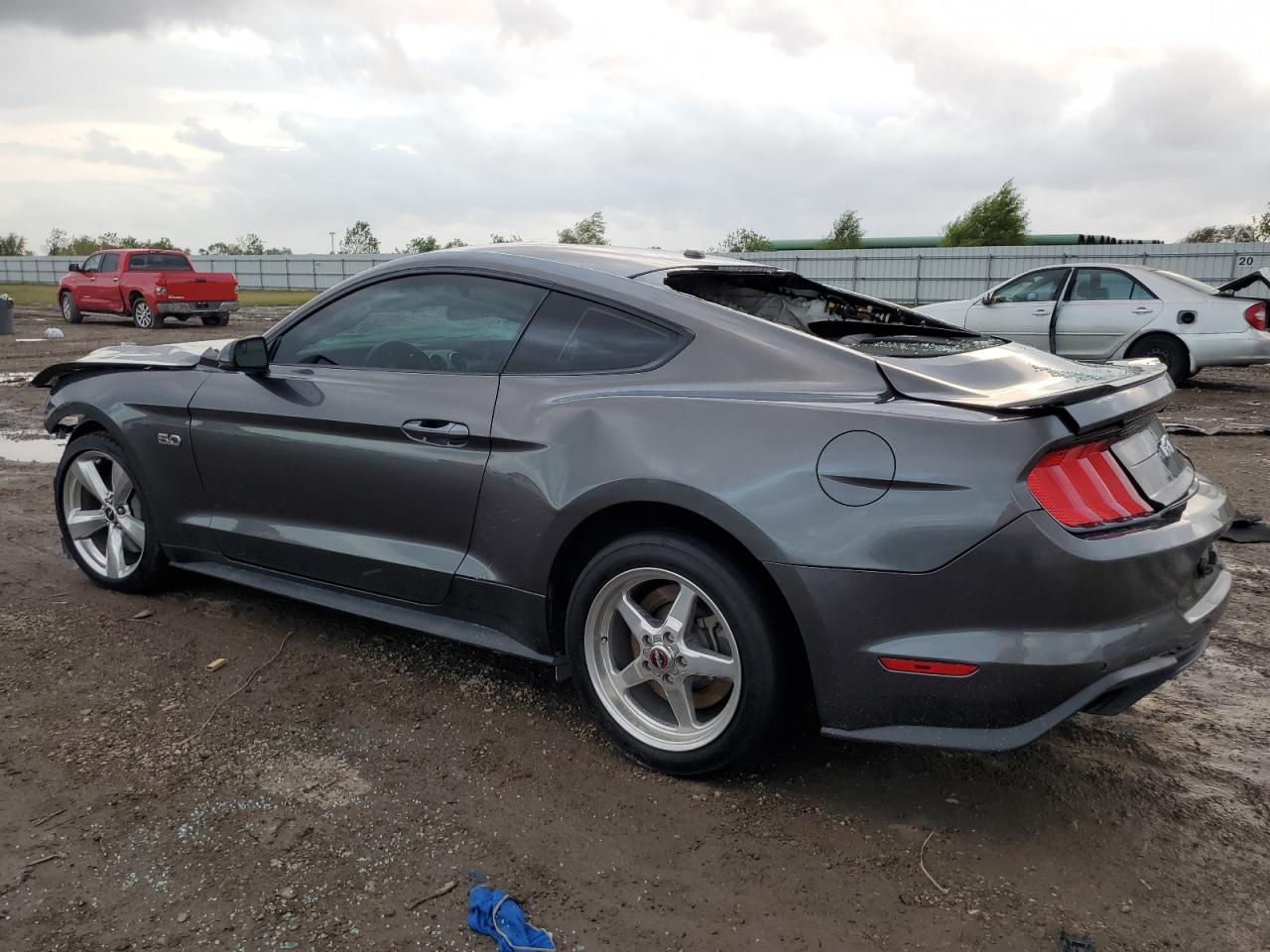2018 Ford Mustang VIN 1FA6P8CF4J5108491 Copart auction photo, front end / rear end damage thumbnail 2