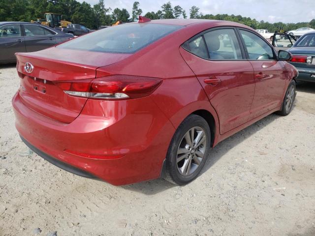 2017 Hyundai Elantra VIN 5NPD84LF5HH191124 Copart auction photo, front end / side damage thumbnail 4