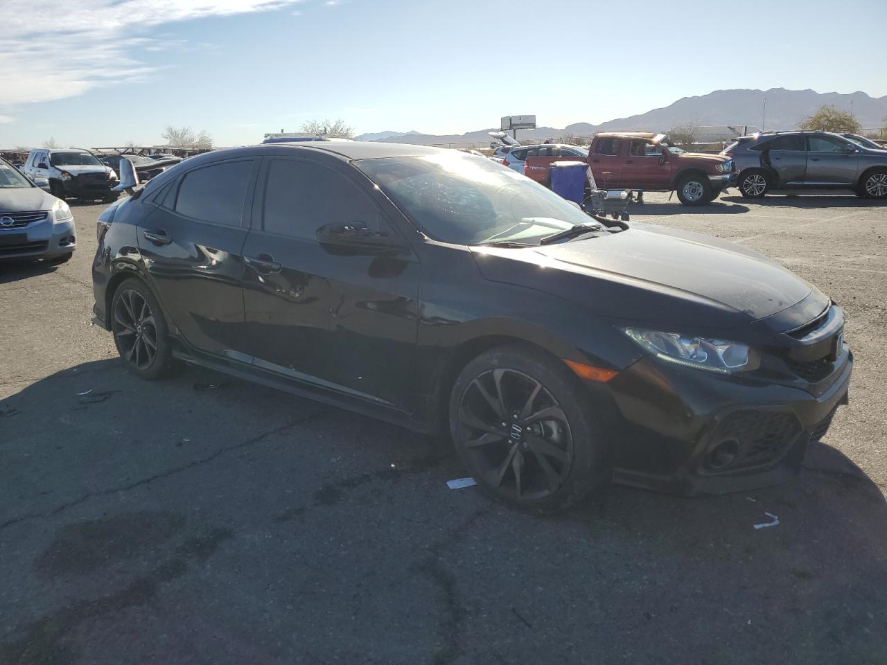 2019 Honda Civic VIN SHHFK7H45KU423227 Copart auction photo, vandalism damage thumbnail 4