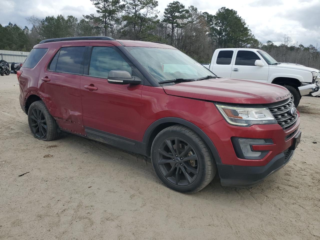 2017 Ford Explorer VIN 1FM5K7D89HGD36172 Copart auction photo, side damage thumbnail 4