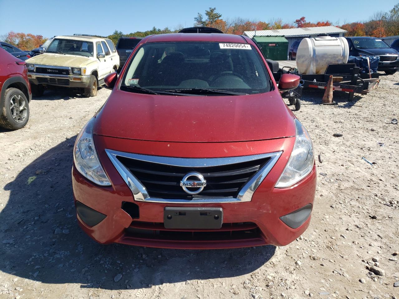 2019 Nissan Versa VIN 3N1CN7AP1KL813522 Copart auction photo, side damage thumbnail 5