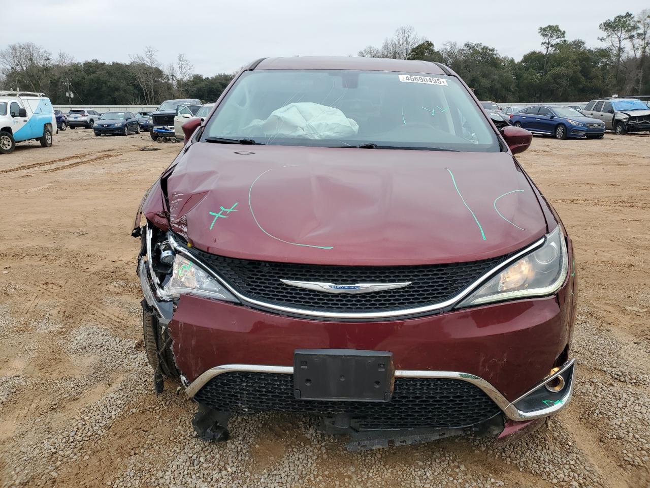 2018 Chrysler Pacifica VIN 2C4RC1FG1JR125721 Copart auction photo, front end / rear end damage thumbnail 5