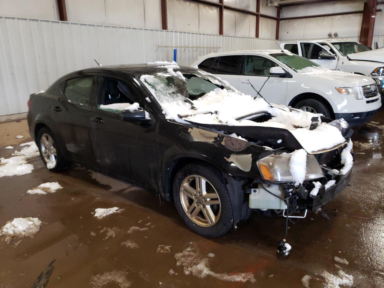 2013 Dodge Avenger VIN 1C3CDZCB4DN548292 Copart auction photo, burn damage thumbnail 4