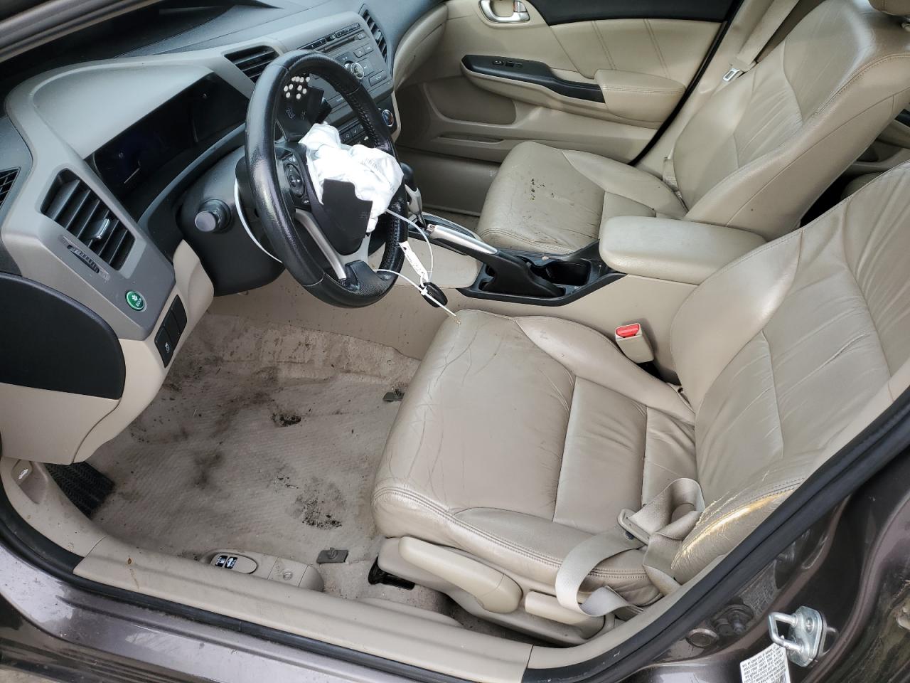 2012 Honda Civic VIN 19XFB2F91CE305119 Copart auction photo, front end / side damage thumbnail 7