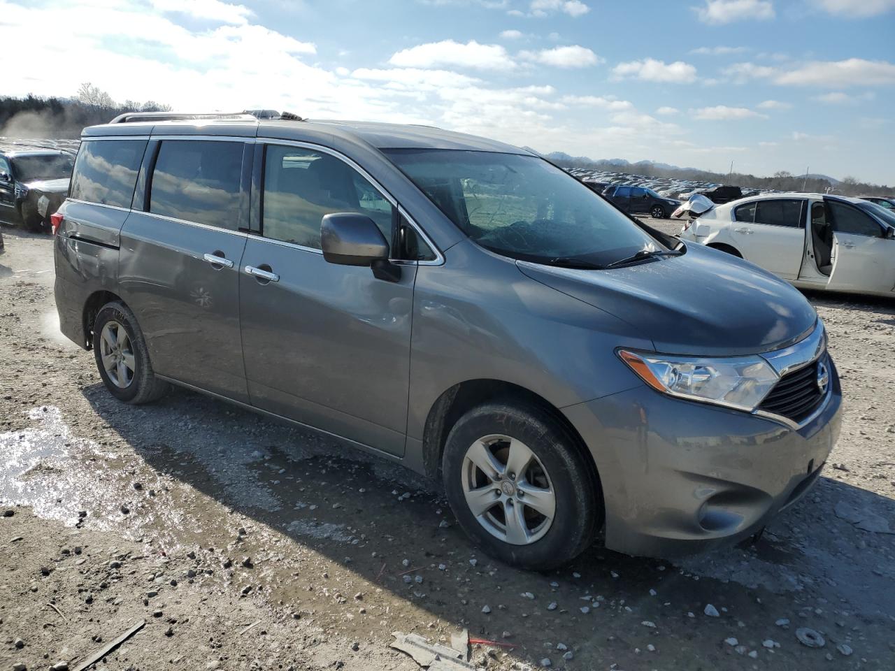 2017 Nissan Quest VIN JN8AE2KP0H9166445 Copart auction photo, all over damage thumbnail 4