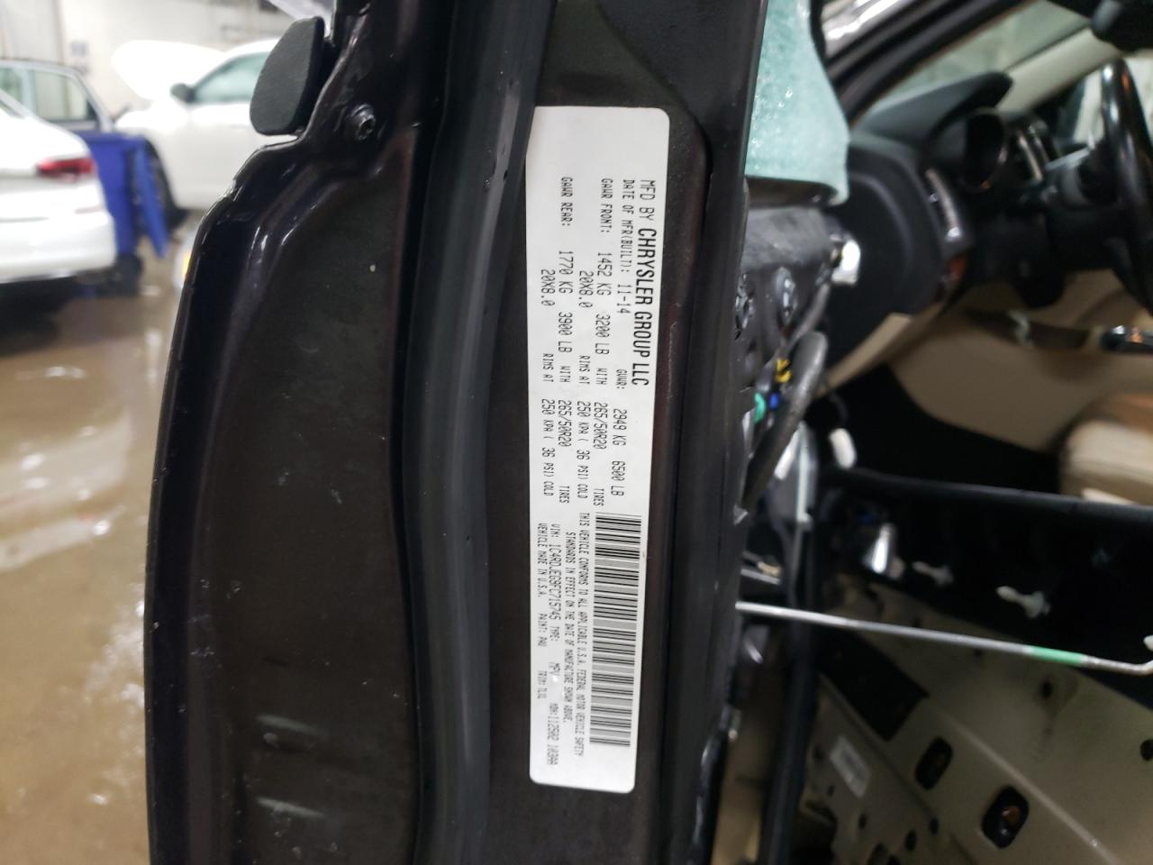 2015 Dodge Durango VIN 1C4RDJEG9FC715745 Copart auction photo, all over damage thumbnail 13
