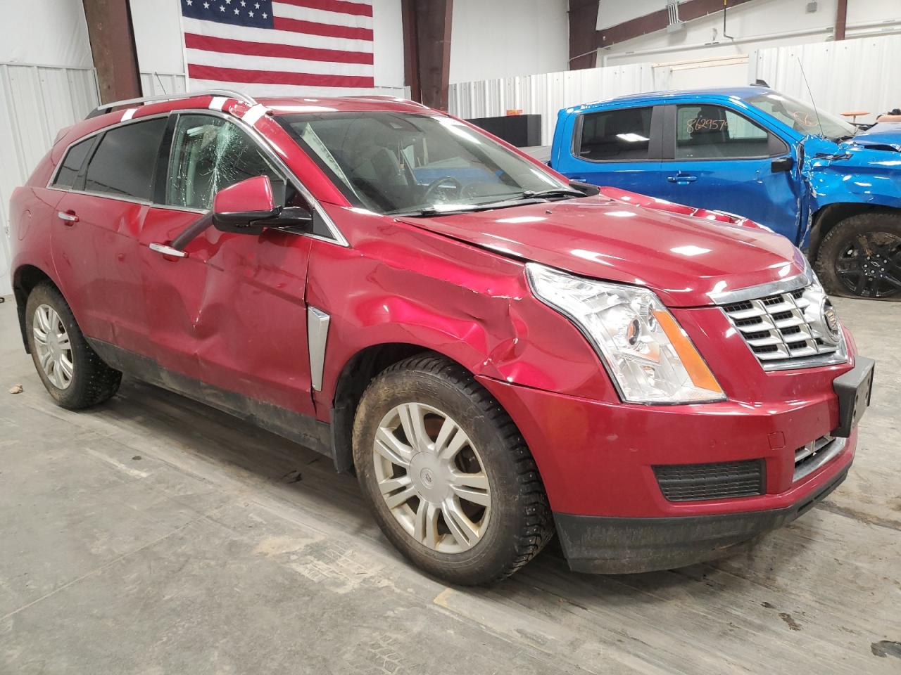 2016 Cadillac SRX VIN 3GYFNEE30GS548489 Copart auction photo, all over damage thumbnail 4