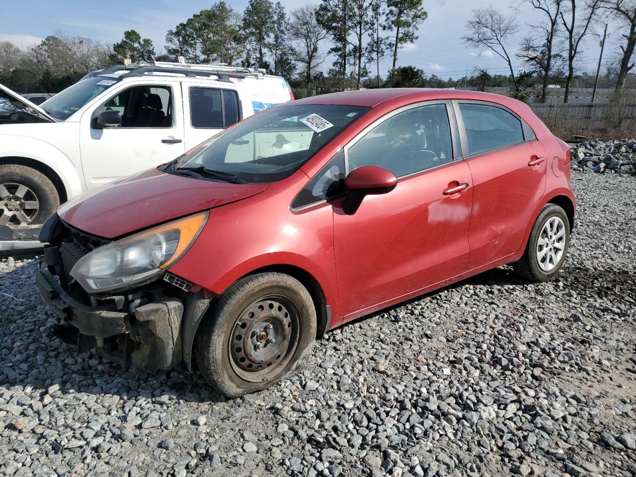 2013 KIA Rio VIN KNADM5A32D6129093 - Copart auction photo