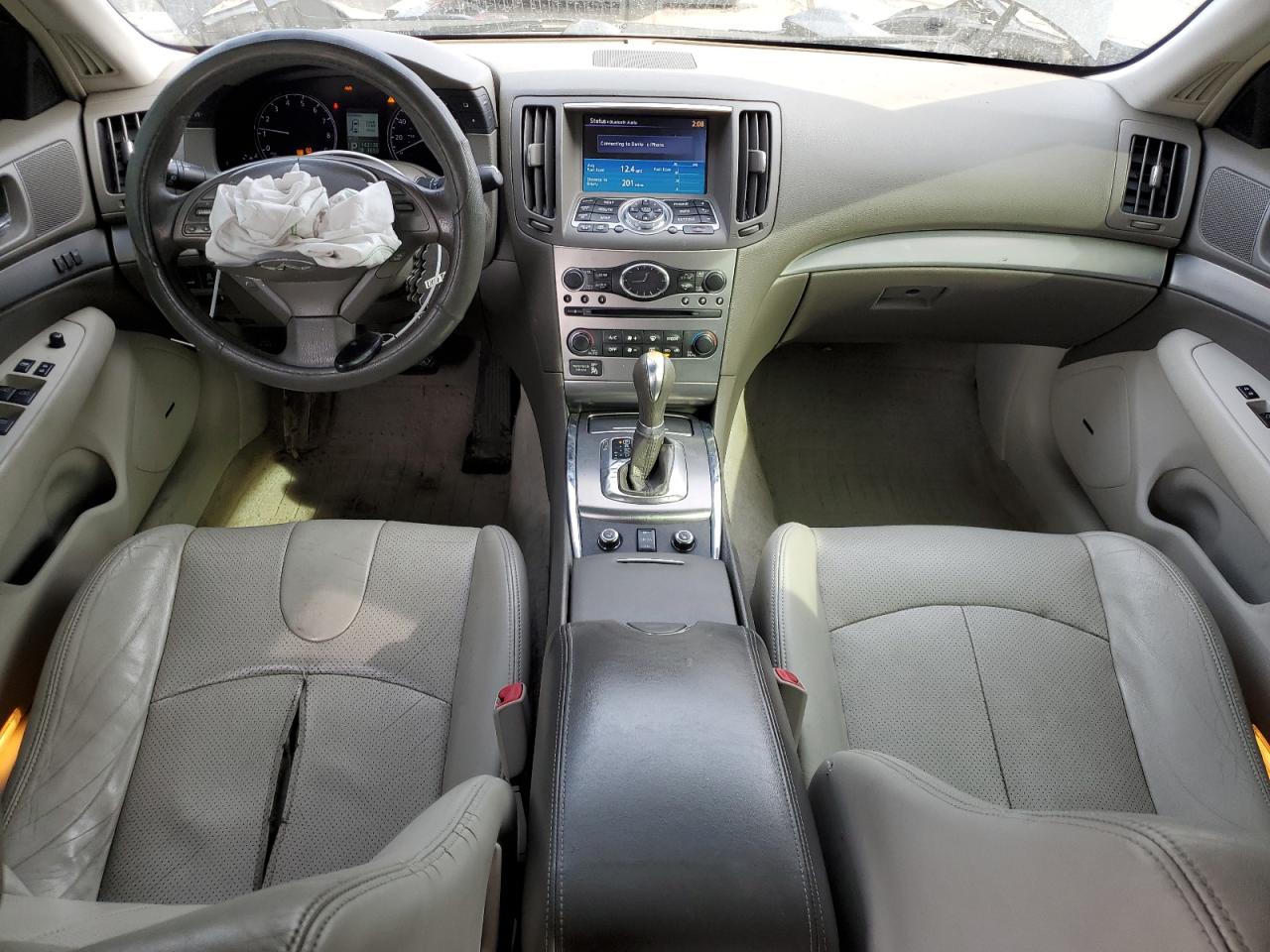 2012 Infiniti G VIN JN1CV6AR5CM671498 Copart auction photo, front end damage thumbnail 8