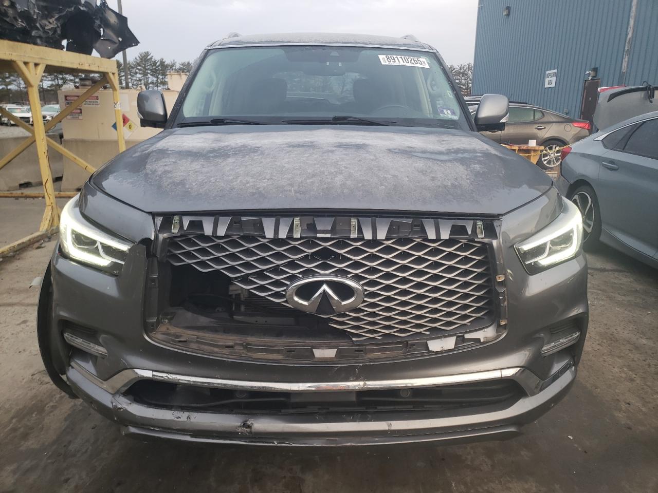 2019 Infiniti QX80 VIN JN8AZ2NE8K9232200 Copart auction photo, front end damage thumbnail 5
