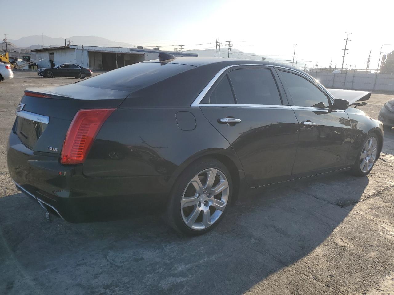 2015 Cadillac CTS VIN 1G6AT5S39F0121752 Copart auction photo, front end damage thumbnail 3