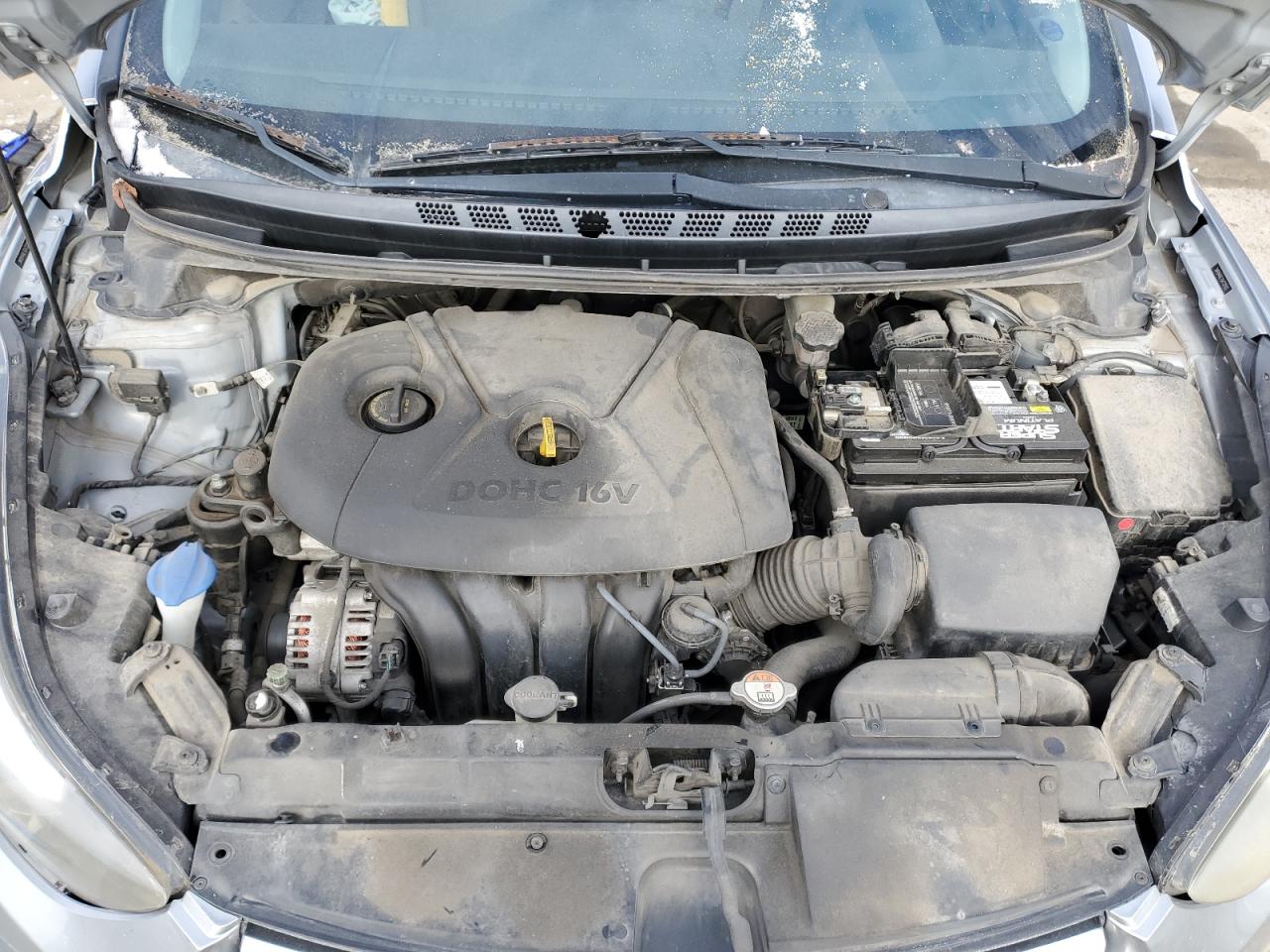 2016 Hyundai Elantra VIN 5NPDH4AE7GH732103 Copart auction photo, front end damage thumbnail 13