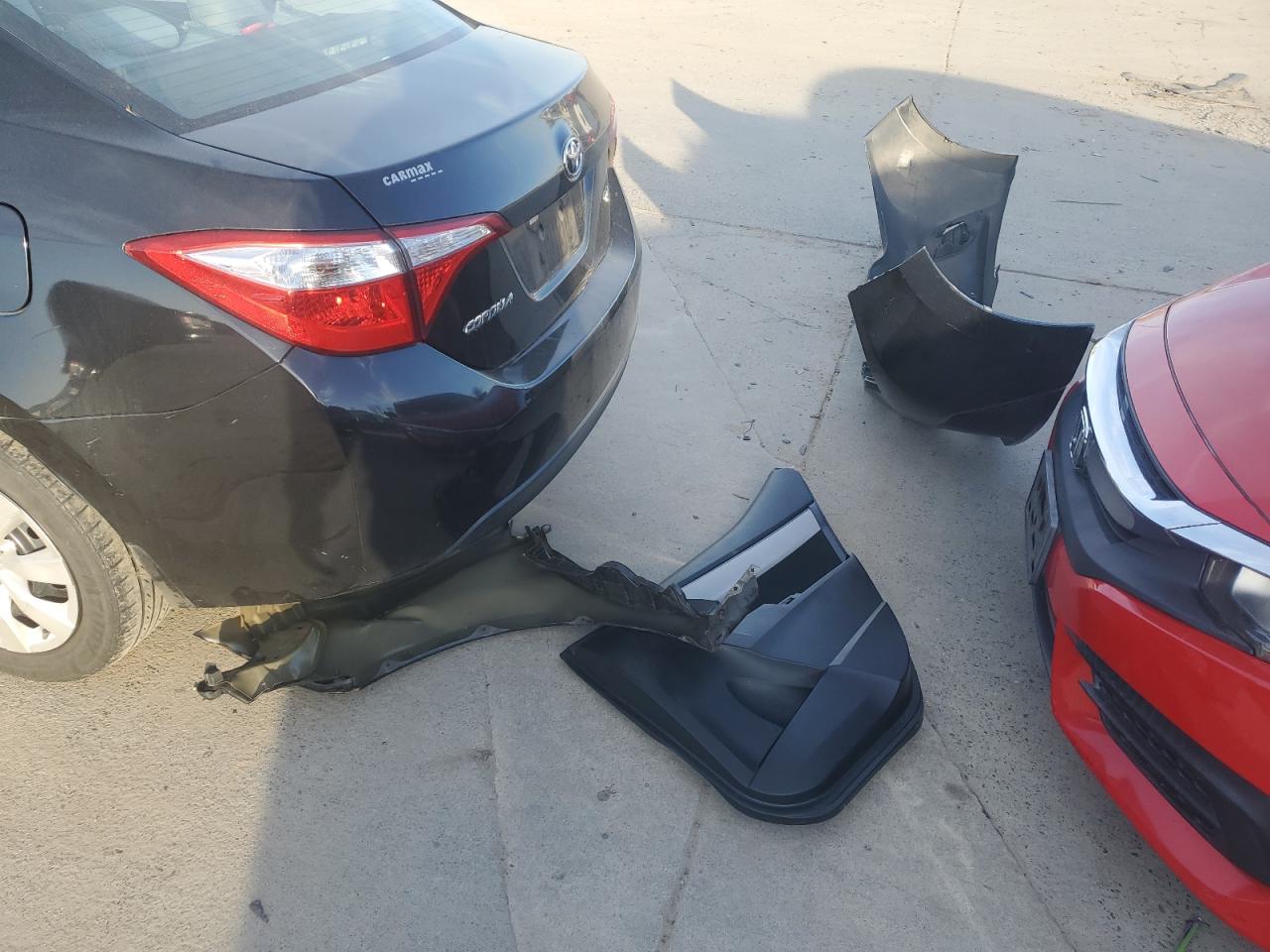 2015 Toyota Corolla VIN 5YFBURHE4FP257209 Copart auction photo, front end / rear end damage thumbnail 12