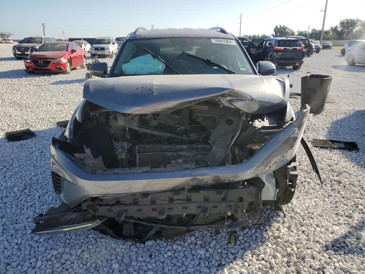 2021 Volkswagen Atlas VIN 1V2WR2CA1MC551265 Copart auction photo, front end / mechanical damage thumbnail 5