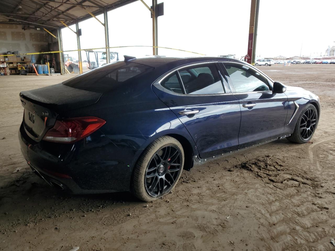 2019 Genesis G70 VIN KMTG74LE3KU034312 Copart auction photo, frame damage / side damage thumbnail 3