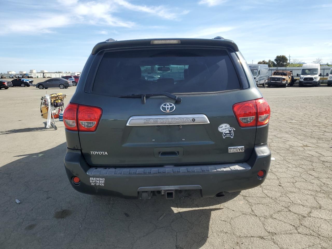 2008 Toyota Sequoia VIN 5TDZY68A08S004848 Copart auction photo, front end damage thumbnail 6