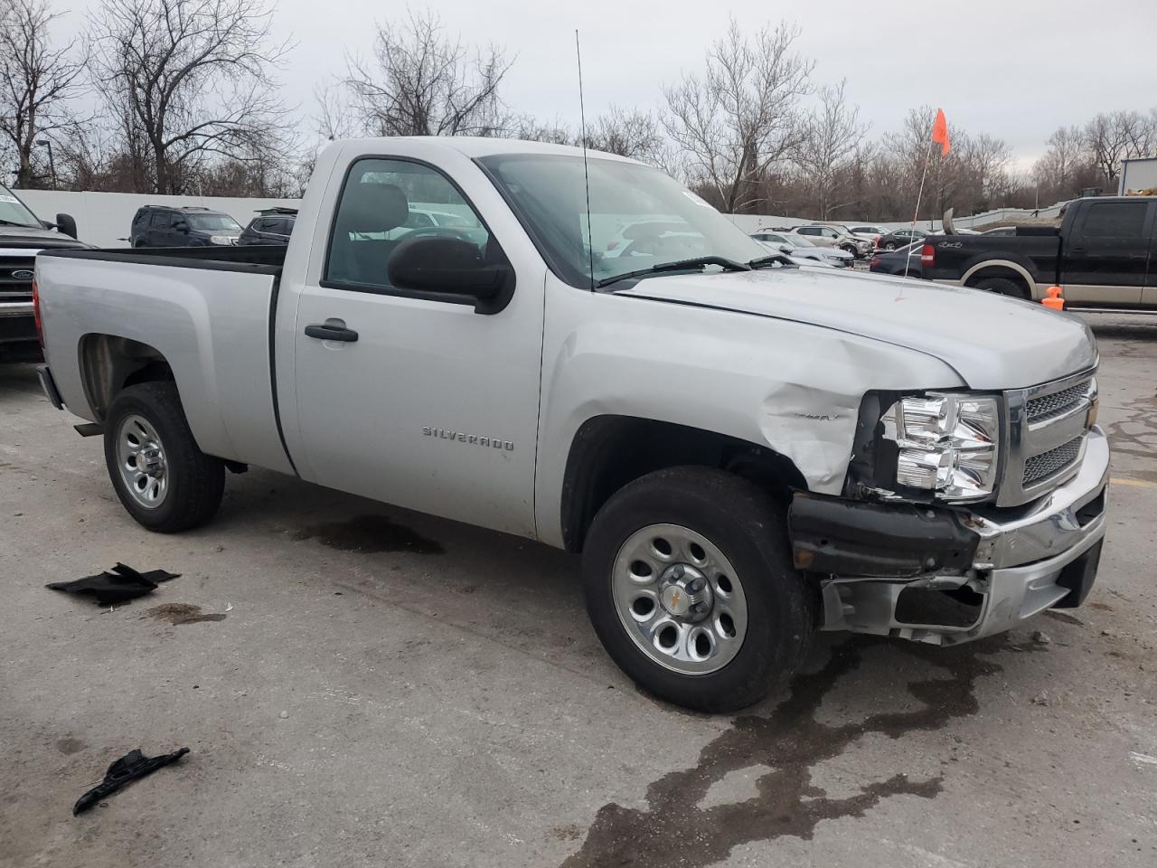 2013 Chevrolet Silverado VIN 1GCNCPEX2DZ178053 Copart auction photo, front end damage thumbnail 4