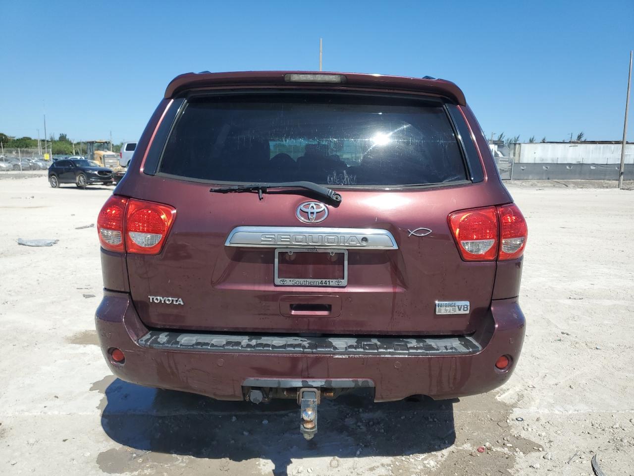 2008 Toyota Sequoia VIN 5TDBY68A78S014584 Copart auction photo, front end / minor dent/scratches damage thumbnail 6