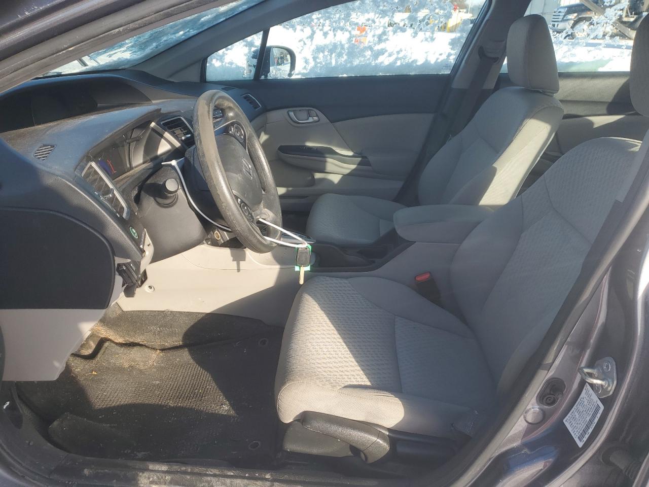2014 Honda Civic VIN 2HGFB2F52EH552851 Copart auction photo, rear end / undercarriage damage thumbnail 7