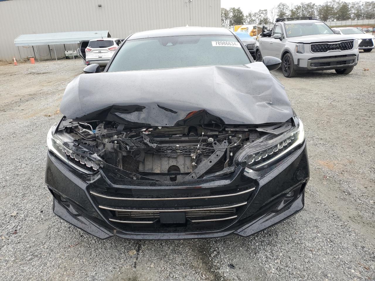 2022 Honda Accord VIN 1HGCV1F34NA008613 Copart auction photo, front end / rear end damage thumbnail 5
