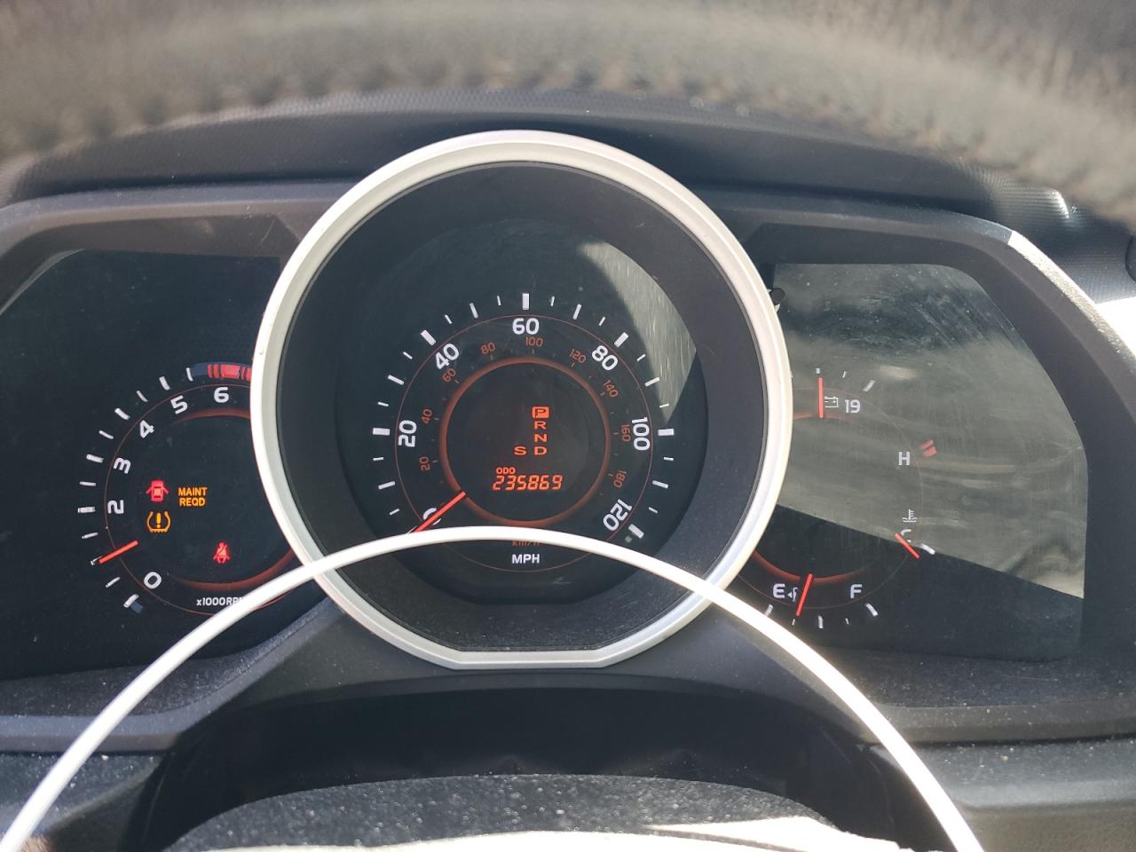 2012 Toyota 4Runner VIN JTEZU5JR4C5043569 Copart auction photo, front end / all over damage thumbnail 9