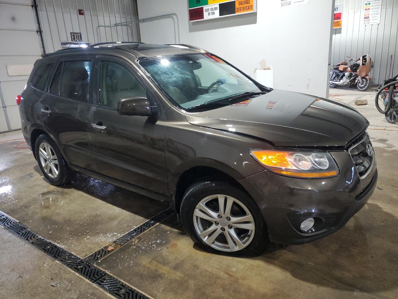 2011 Hyundai Santa Fe VIN 5XYZKDAG4BG037439 Copart auction photo, front end damage thumbnail 4