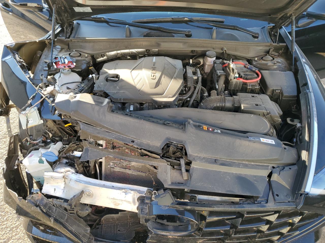2023 Hyundai Sonata VIN KMHL64JA2PA319572 Copart auction photo, rear end / front end damage thumbnail 11
