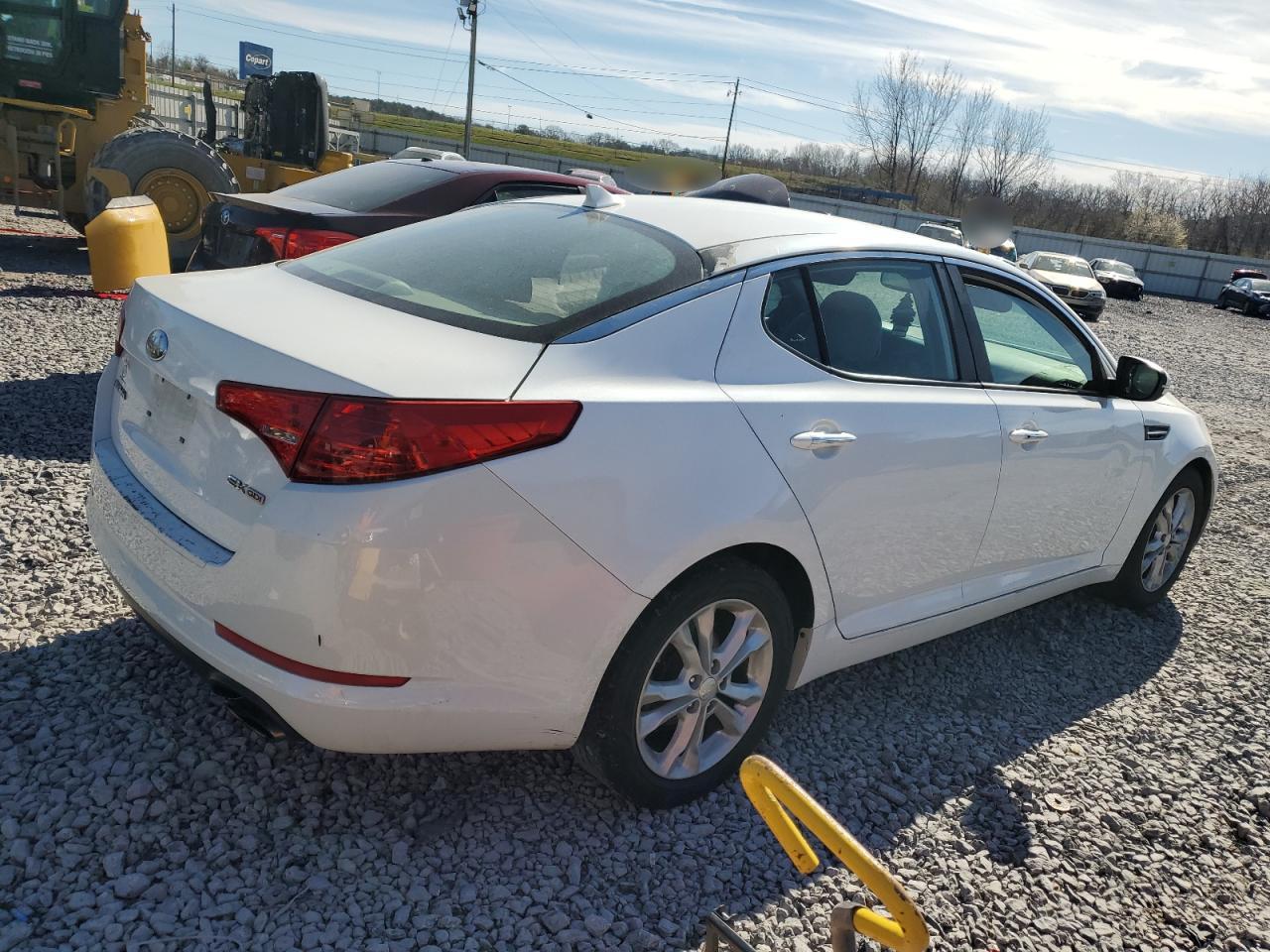 2013 KIA Optima VIN 5XXGN4A70DG100266 Copart auction photo, side damage thumbnail 3