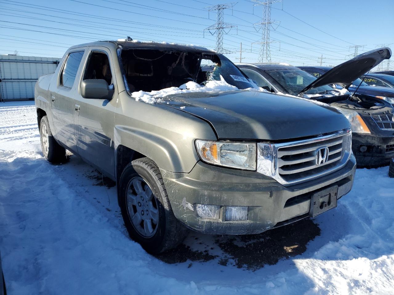 2007 Honda Ridgeline VIN 2HJYK16577H526309 Copart auction photo, burn damage thumbnail 4