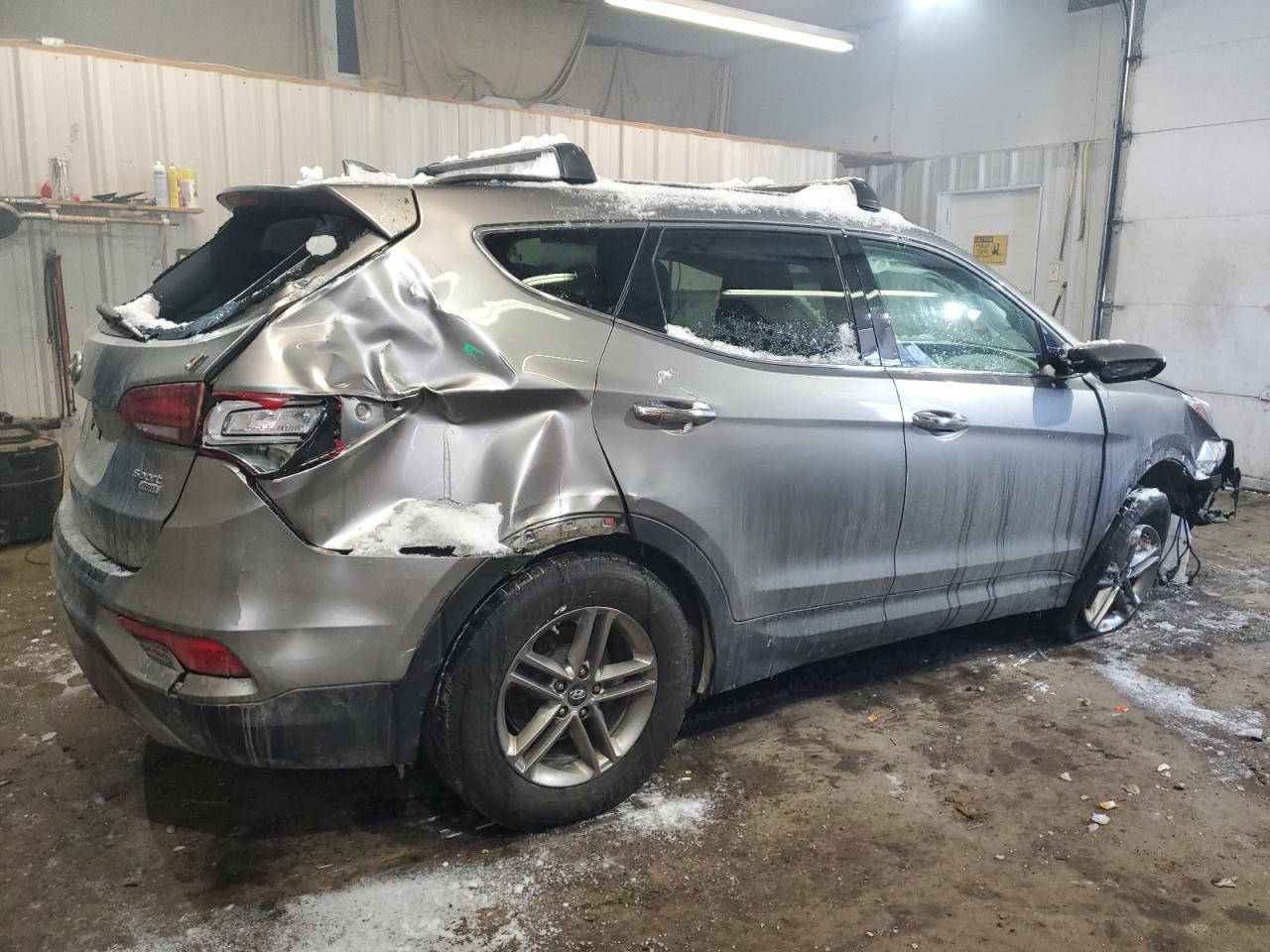 2017 Hyundai Santa Fe VIN 5NMZUDLB8HH035171 Copart auction photo, all over damage thumbnail 3