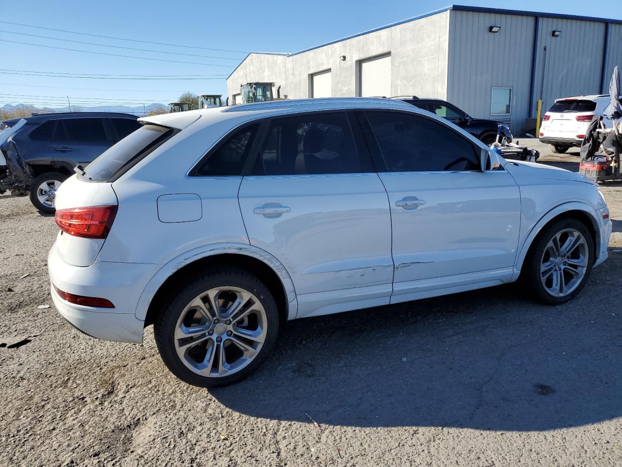 2017 Audi Q3 VIN WA1HCCFS8HR011026 Copart auction photo, front end damage thumbnail 3
