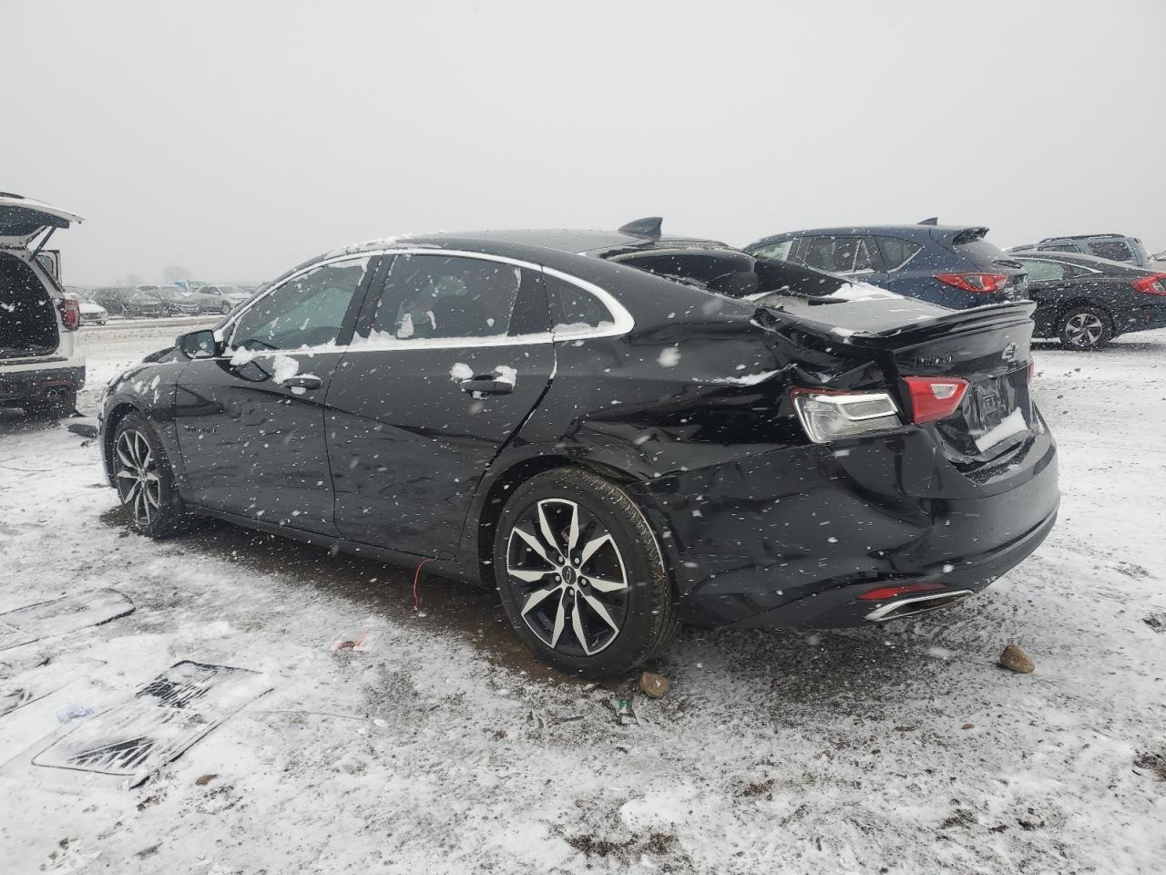 2021 Chevrolet Malibu VIN 1G1ZG5ST4MF057904 Copart auction photo, side / rear end damage thumbnail 2