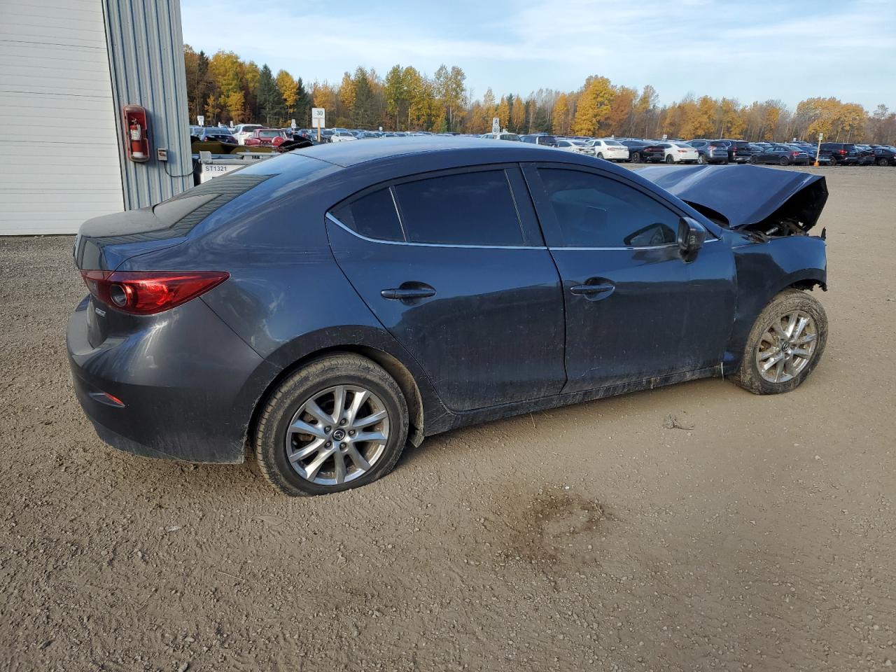 2016 Mazda 3 VIN 3MZBM1V76GM239694 Copart auction photo, front end damage thumbnail 3