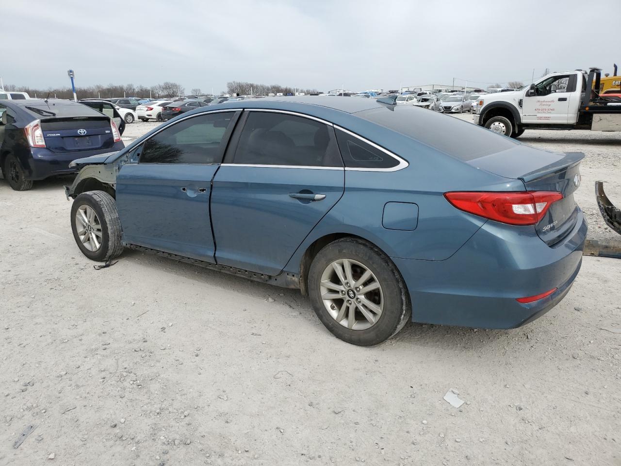 2015 Hyundai Sonata VIN 5NPE24AF8FH074532 Copart auction photo, front end / side damage thumbnail 2