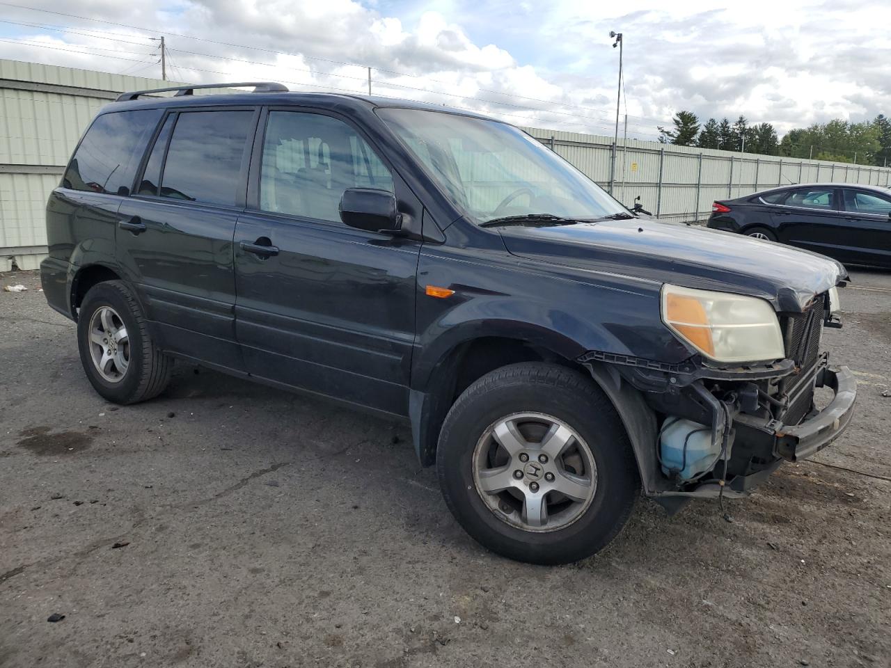 2006 Honda Pilot VIN 2HKYF18676H552123 Copart auction photo, front end / undercarriage damage thumbnail 4