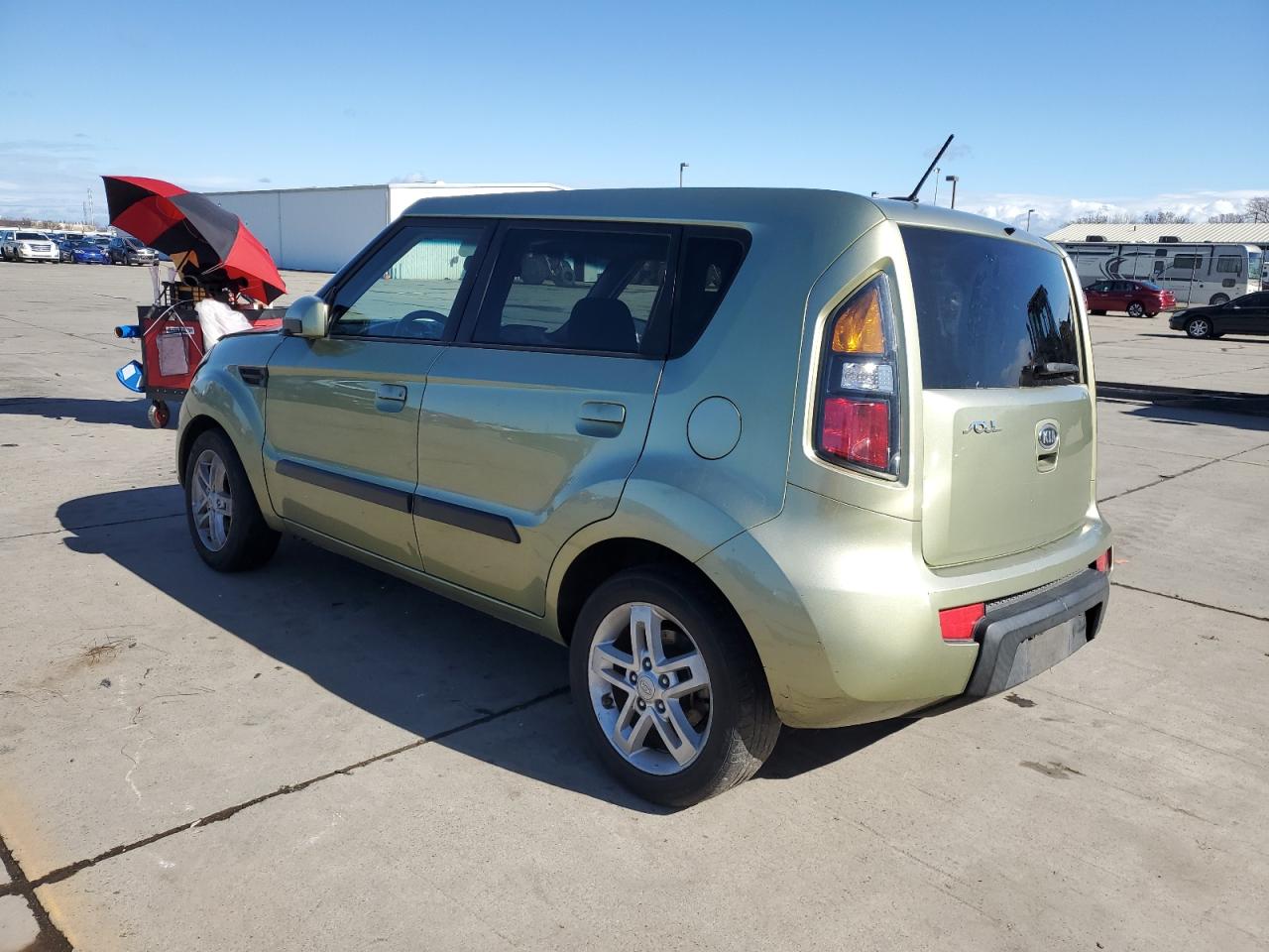 2010 KIA Soul VIN KNDJT2A23A7149731 Copart auction photo, front end damage thumbnail 2